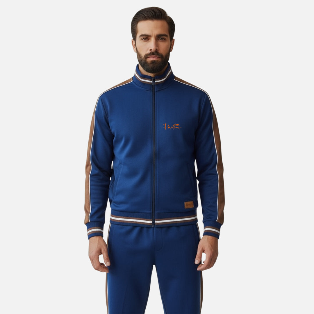 Navy Blue Brown | Tracksuit
