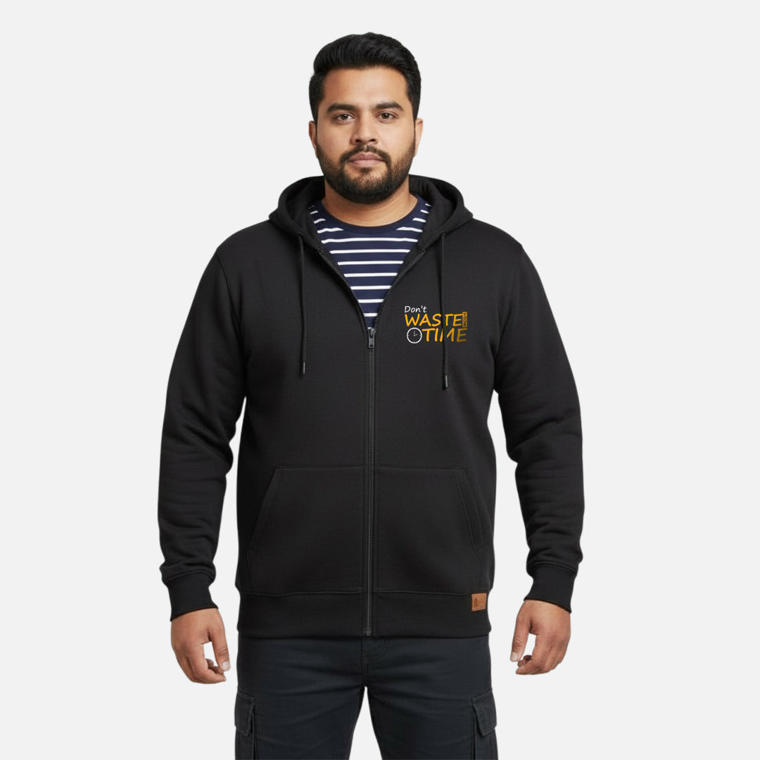 Don't Waste Your Time | Zipper Hoodie