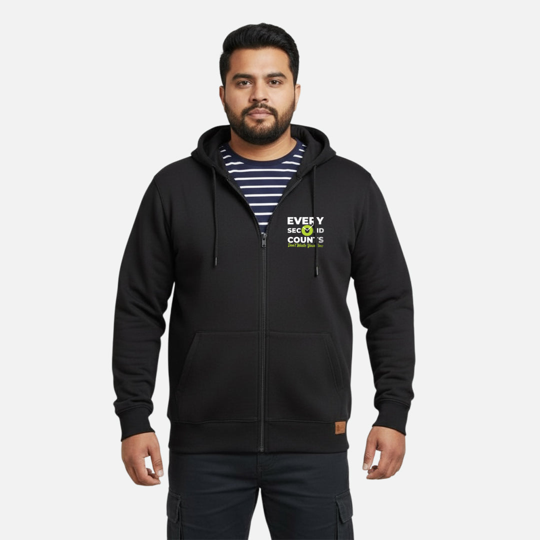 Every Second Counts | Zipper Hoodie