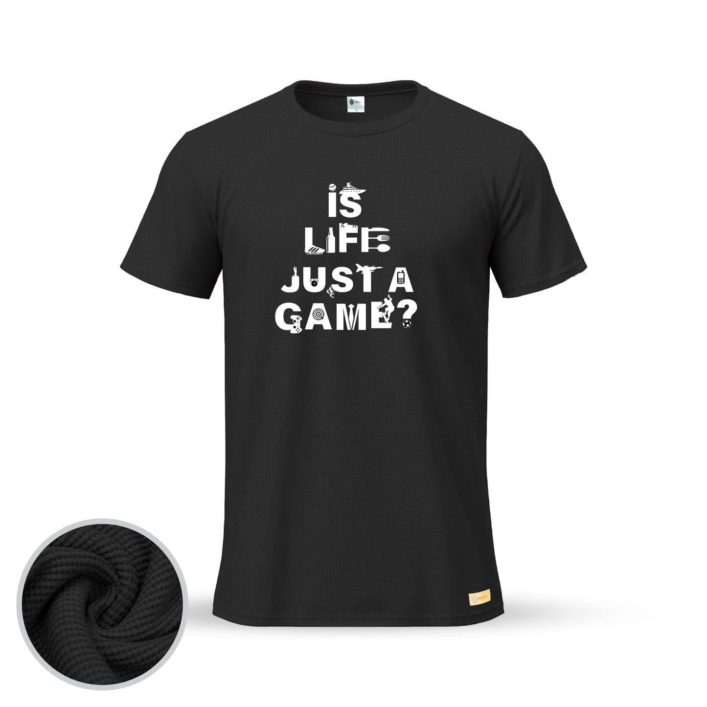 Is Life Just A Game | Thermal Round Neck T-Shirt for Men