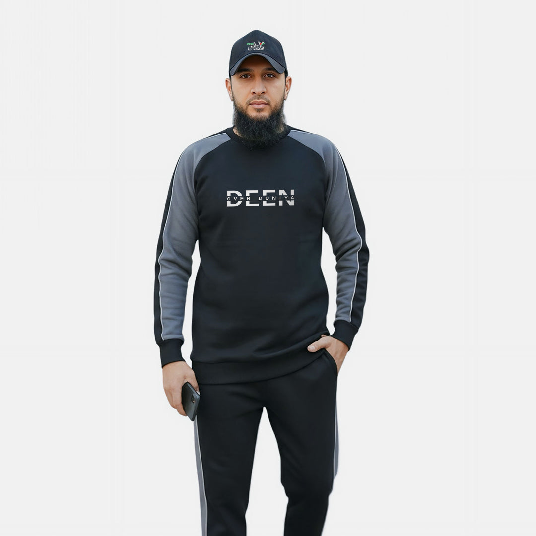 Black Grey Terry | Tracksuit