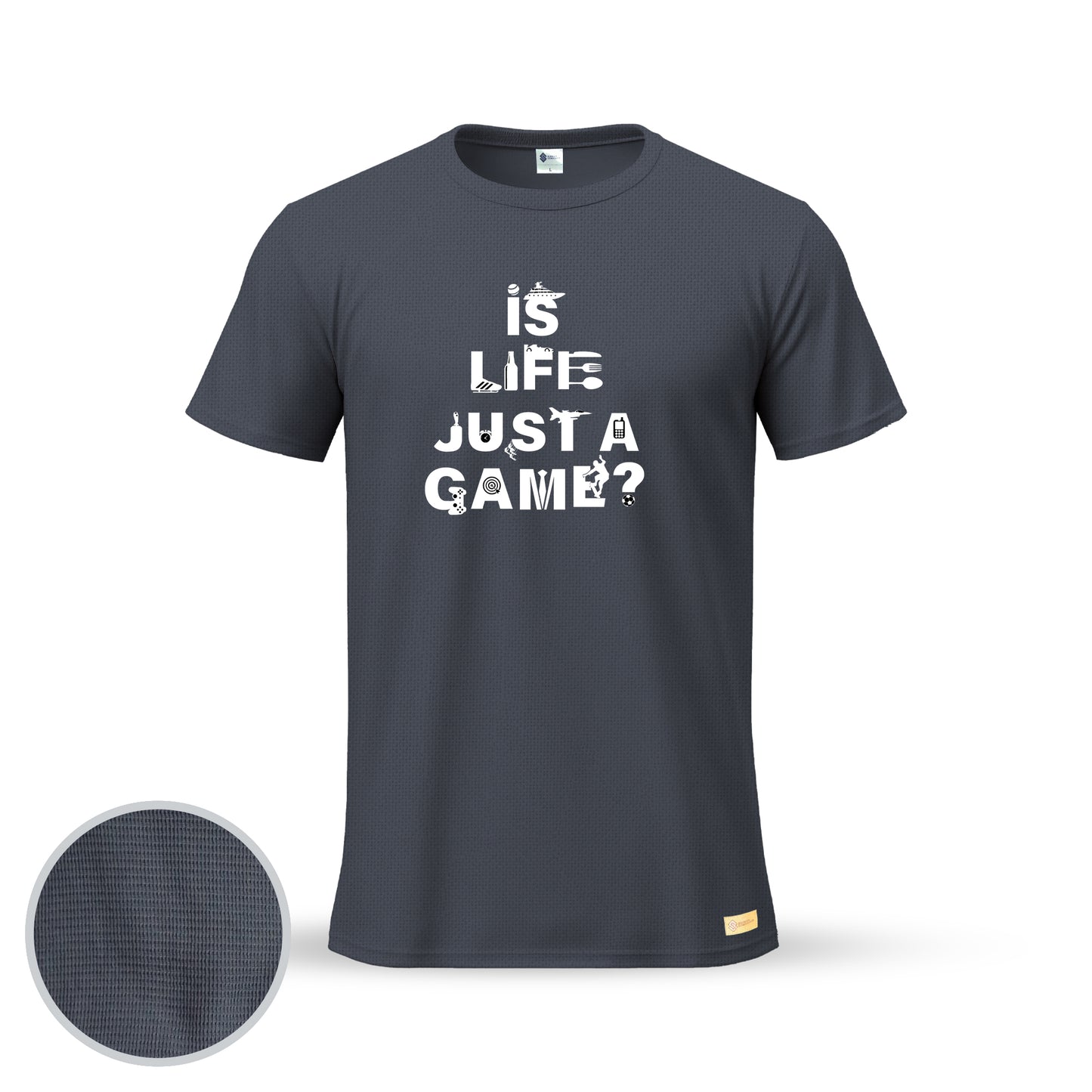 Is Life Just A Game | Thermal Round Neck T-Shirt for Men