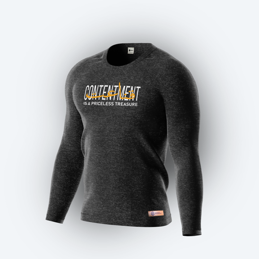Contentment is a priceless treasure Full Sleeves Shirt