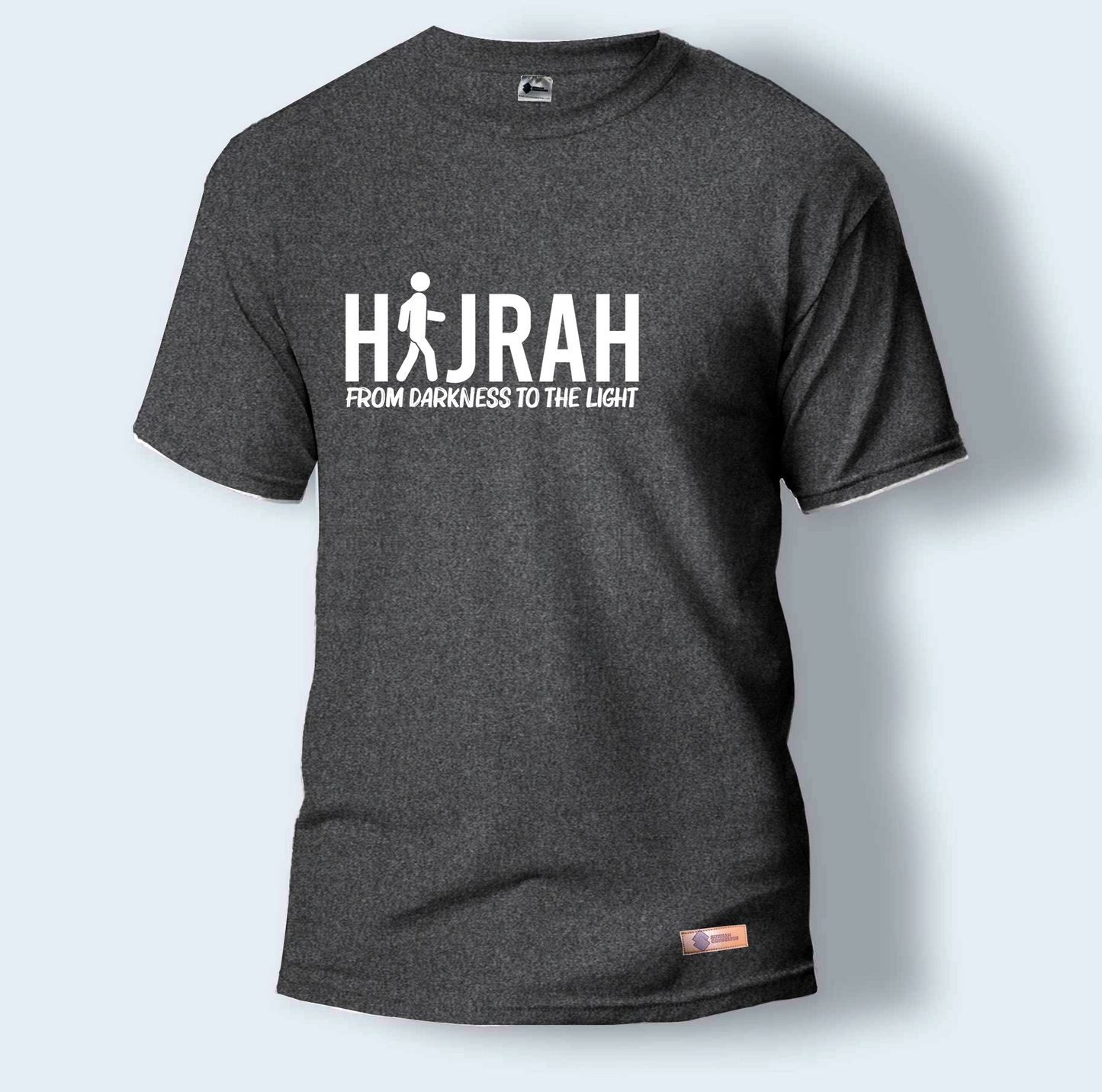 Hijrah From Darkness To The Light | Round Neck T-Shirt for Men
