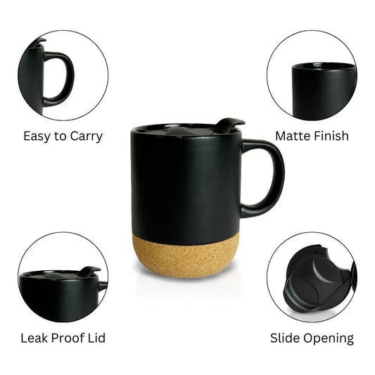 Cork Base Ceramic Coffee Mug