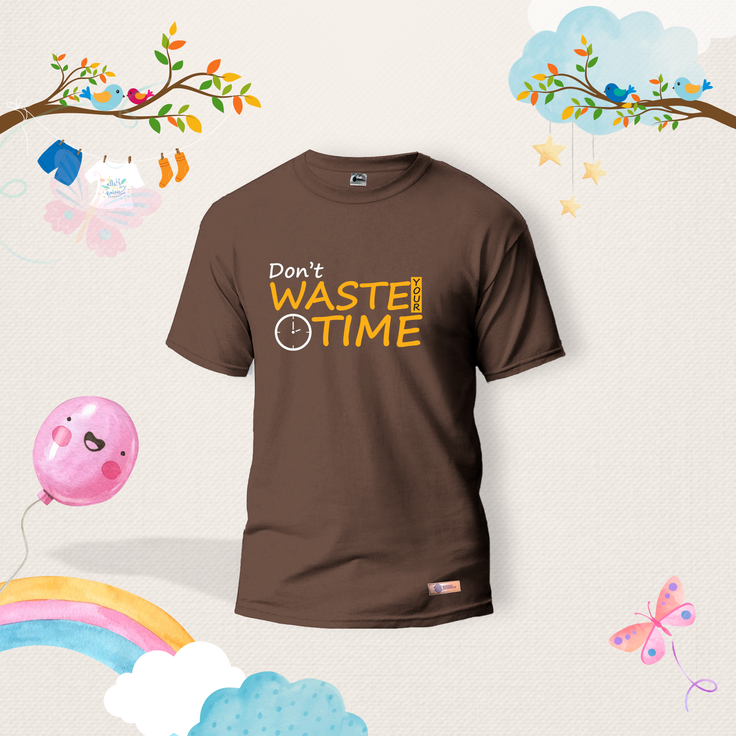 Don't Waste your time Kids Shirts