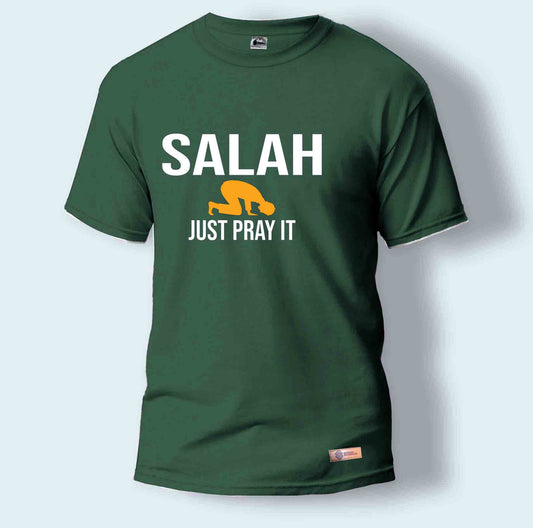 Salah Just Pray It | Round Neck T-Shirt for Men