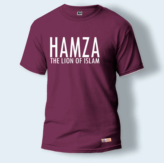 Hamza (RA) The Lion of Islam | Round Neck T-Shirt for Men