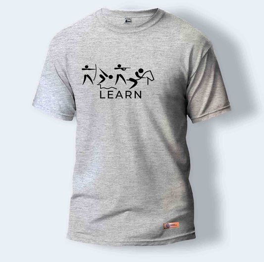 Learn | Round Neck T-Shirt for Men