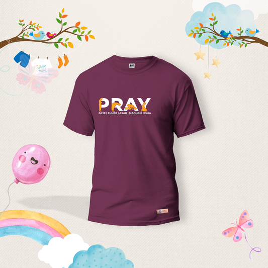 Pray Fajr | Zuher | Asar | Maghrib | Isha Kids Shirts