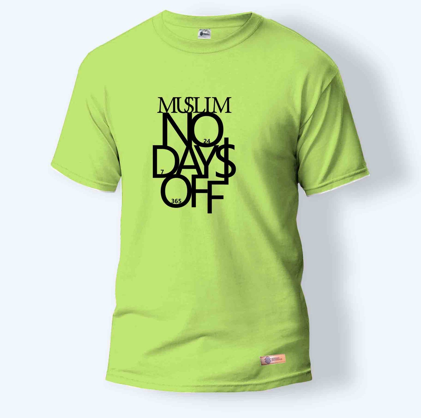 Muslim No Days Off | Round Neck T-Shirt for Men