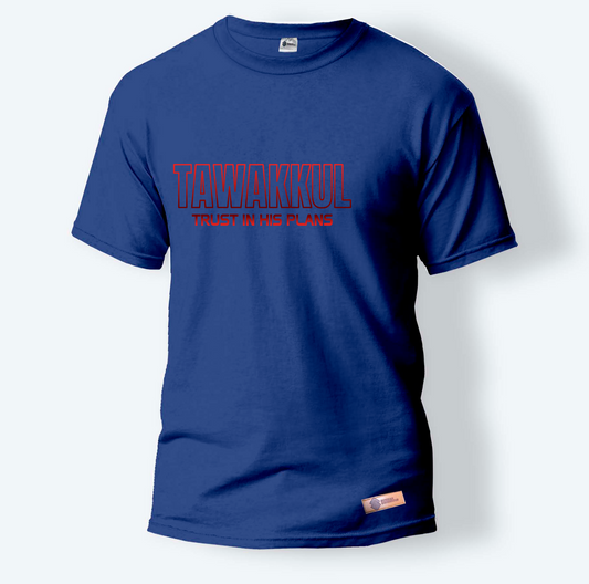 Tawakkul Trust In His Plans | Round Neck T-Shirt for Men