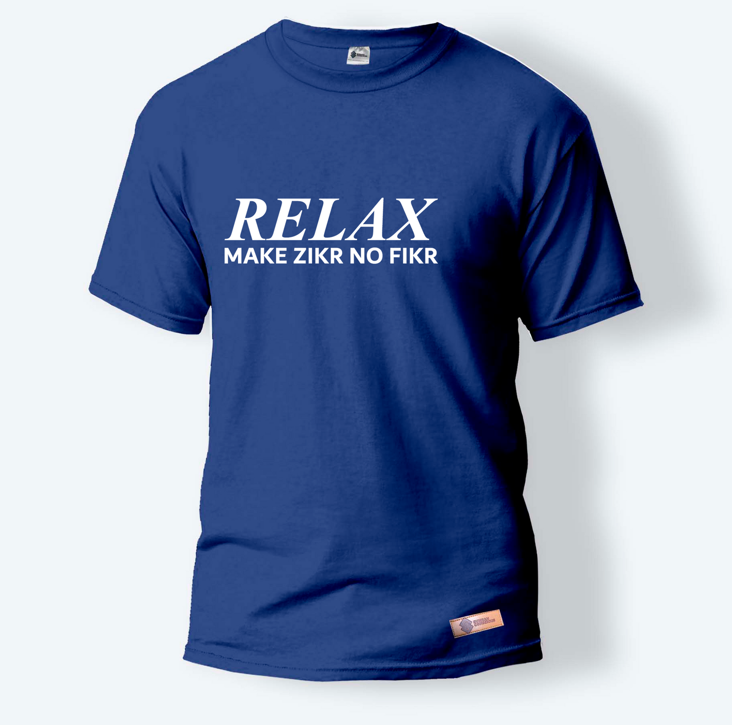 Relax Make Zikr No Fikr | Round Neck T-Shirt for Men