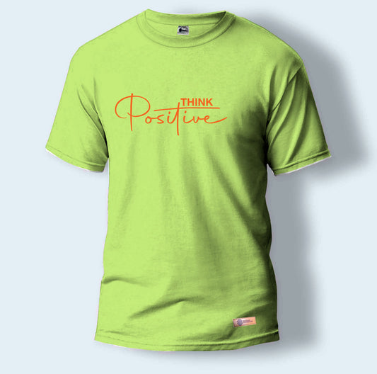 Think Positive | Round Neck T-Shirt for Men