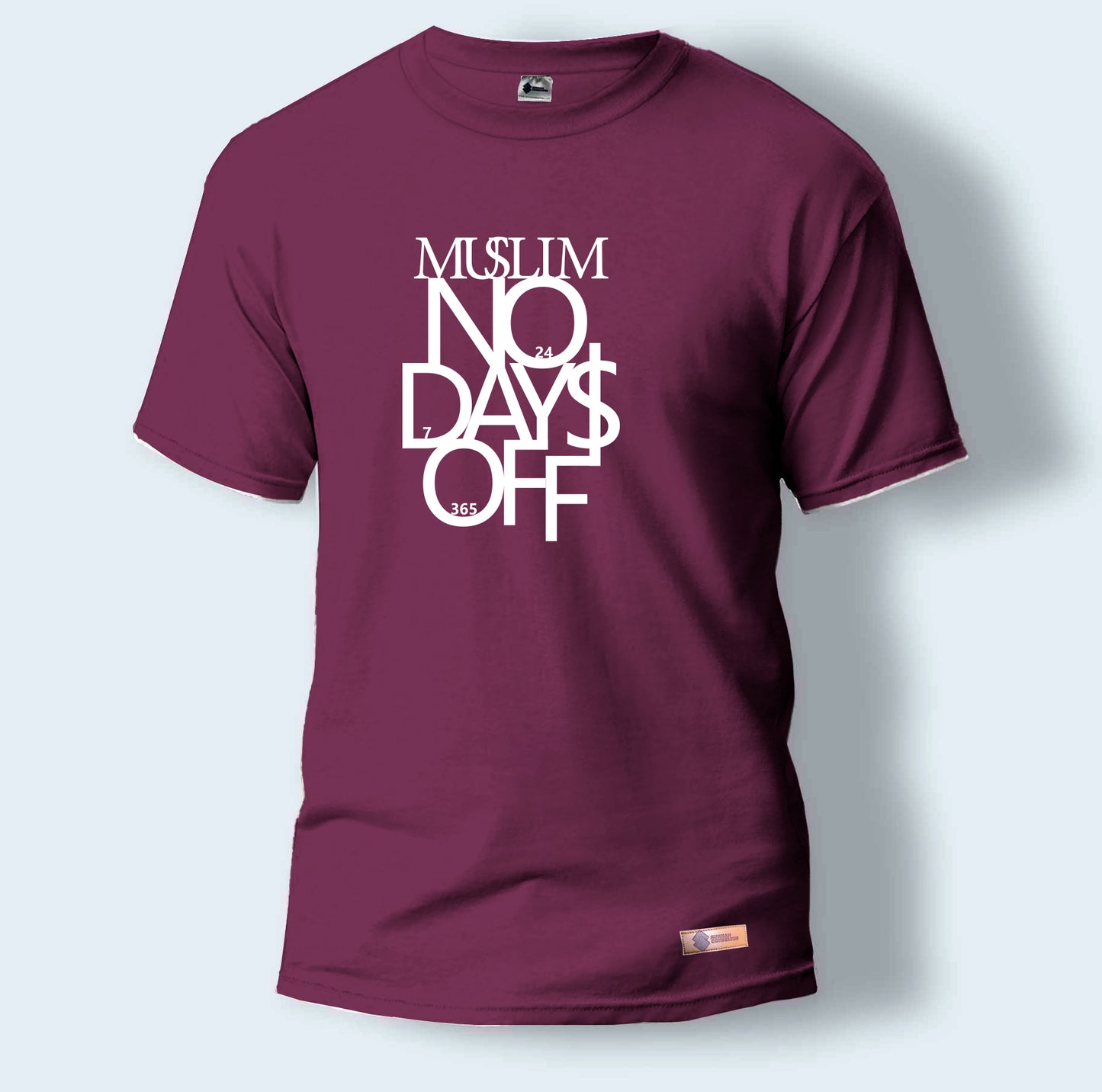 Muslim No Days Off | Round Neck T-Shirt for Men