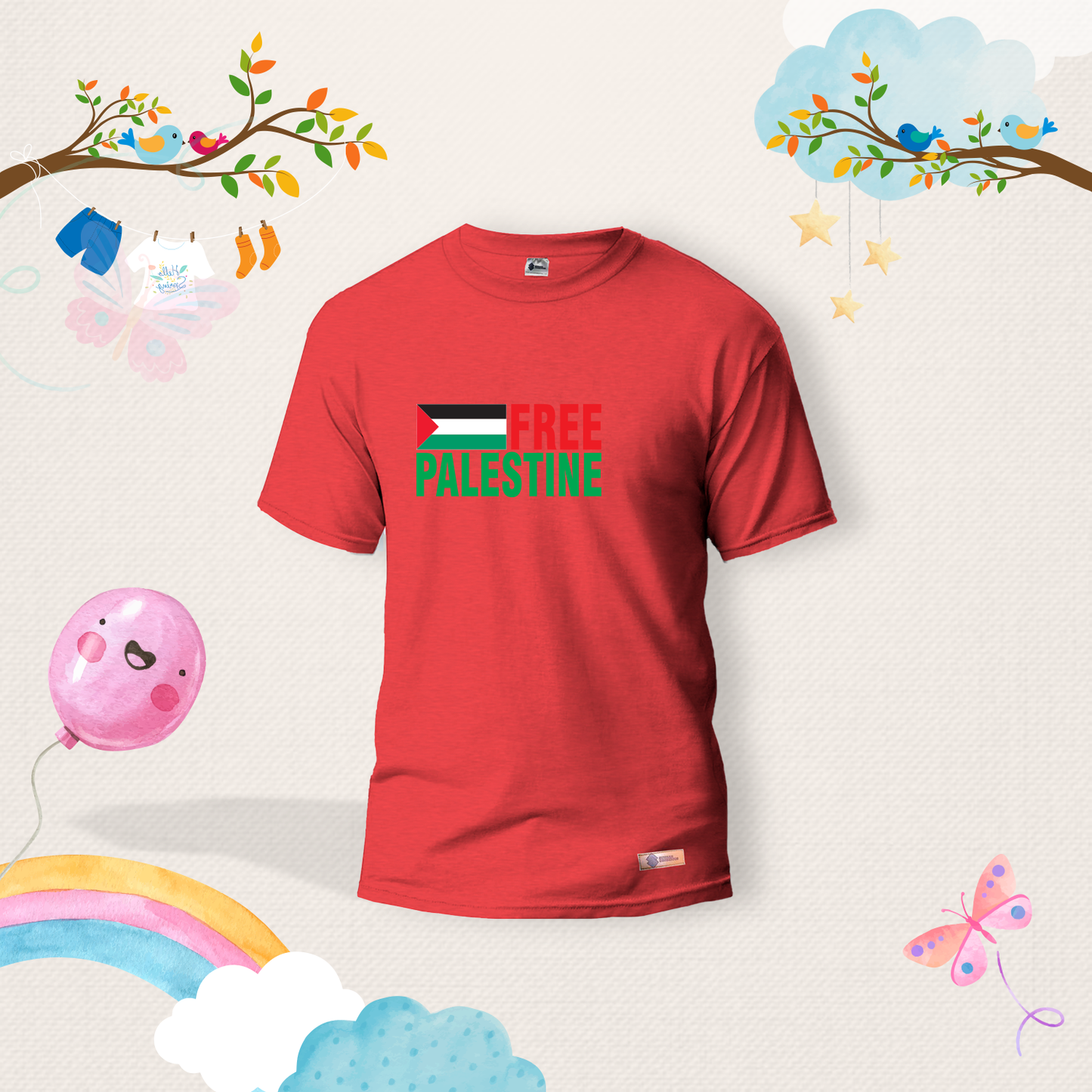 Free Palestine Kids Shirts
