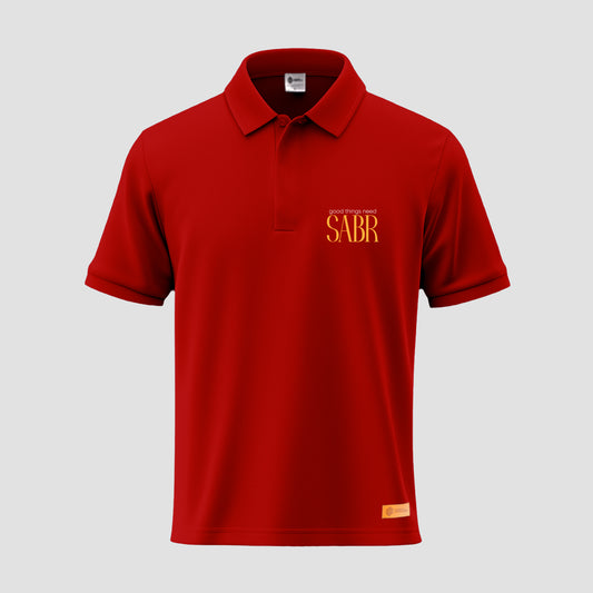 Good Things need Sabr Polo Shirt