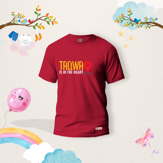 Taqwa is in the Heart Kids Shirts