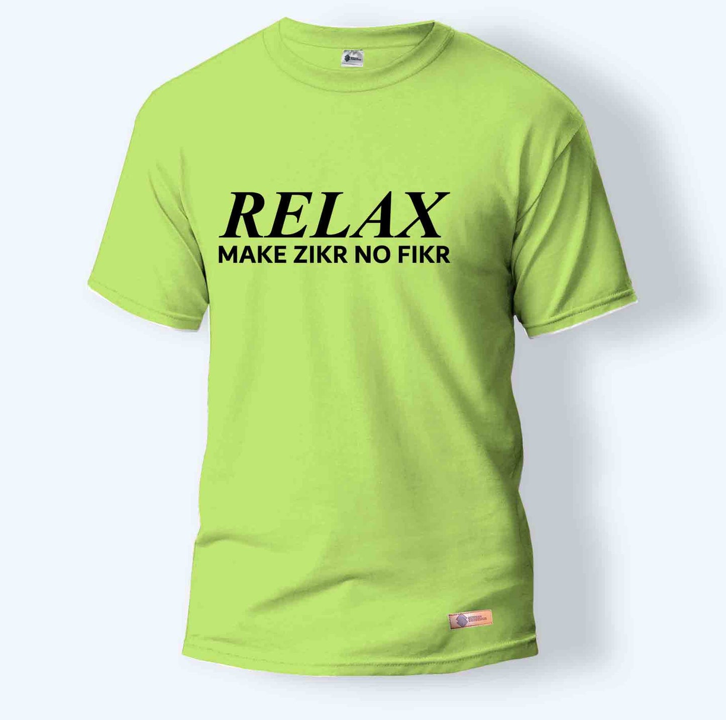 Relax Make Zikr No Fikr | Round Neck T-Shirt for Men