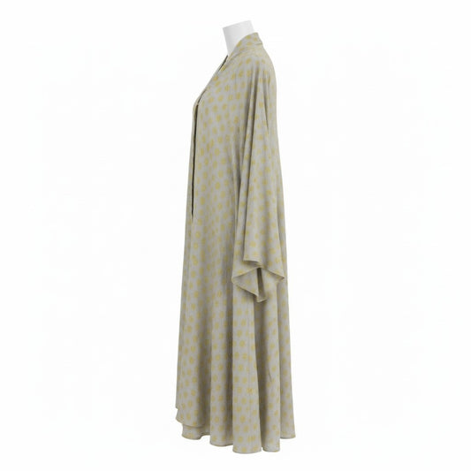 Beige| Printed Abaya