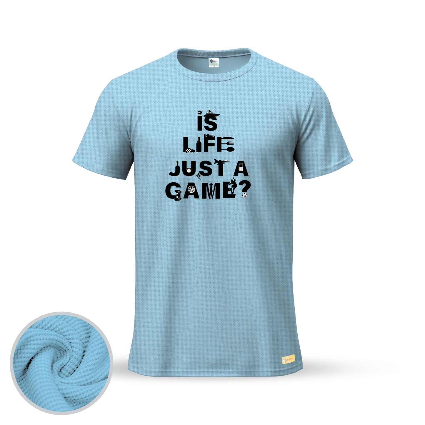 Is Life Just A Game | Thermal Round Neck T-Shirt for Men