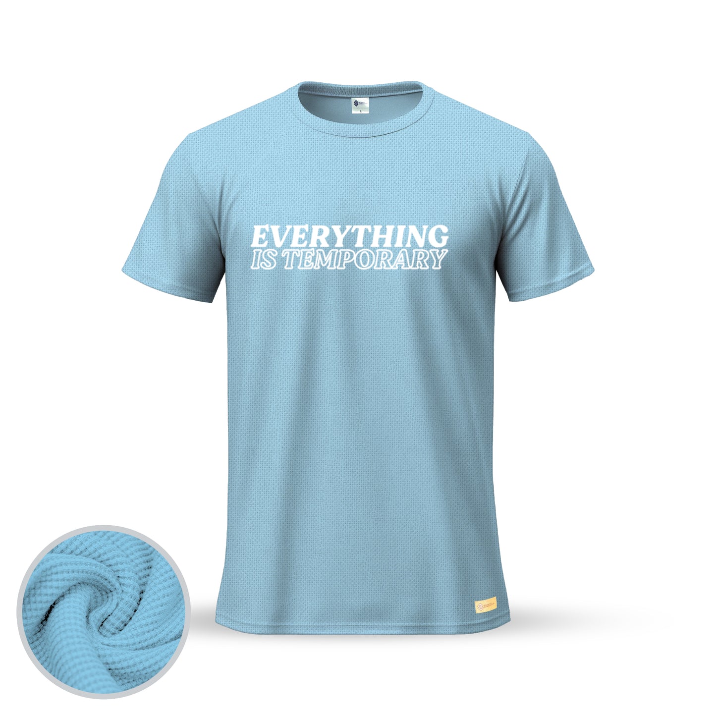 Everything is Temporary | Thermal Round Neck T-Shirt for Men