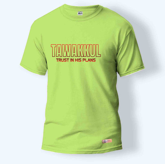 Tawakkul Trust In His Plans | Round Neck T-Shirt for Men