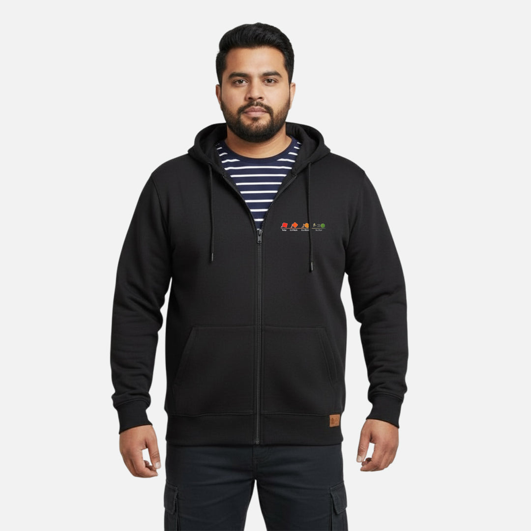 Today, In A Week, In A Month And In A Year | Zipper Hoodie