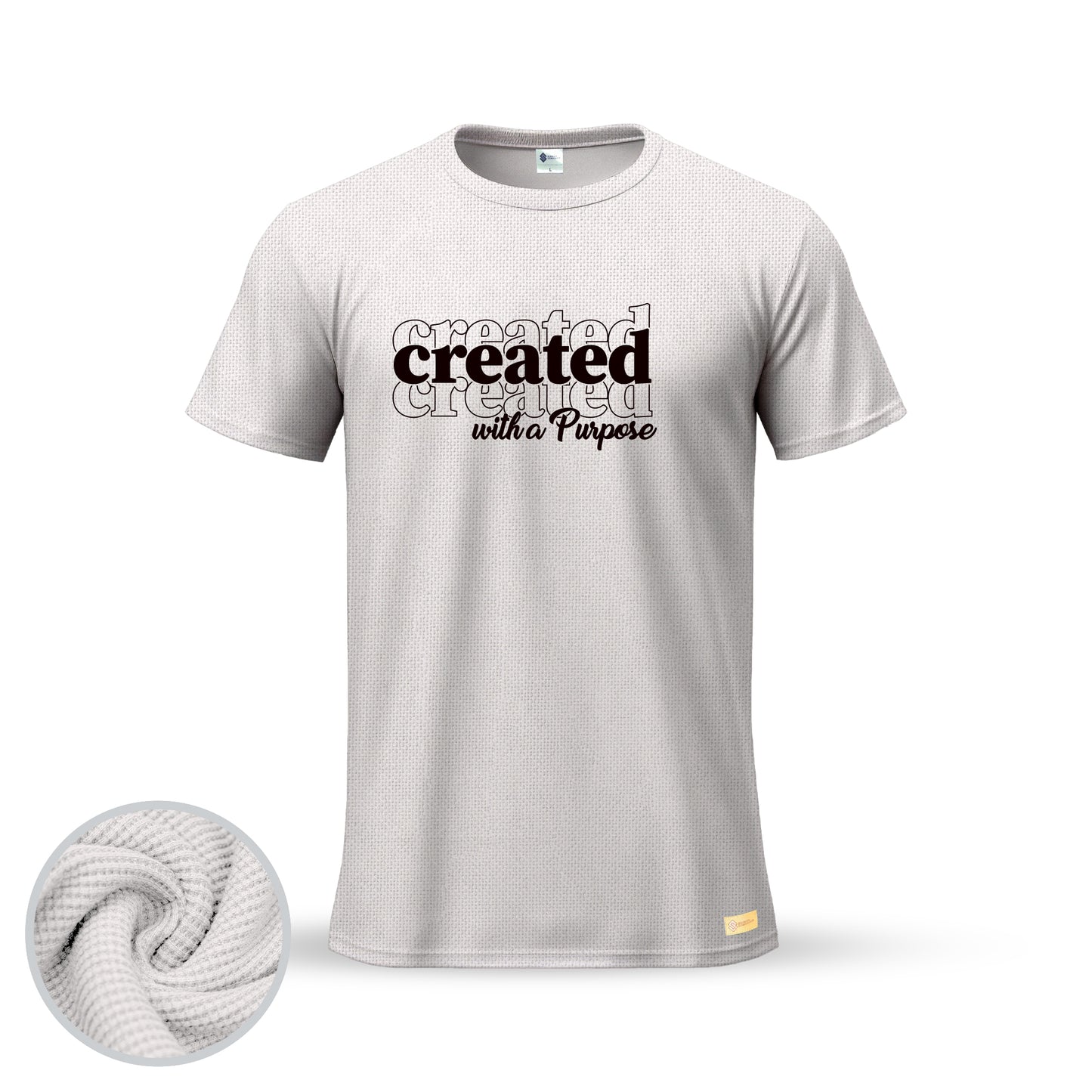 Created with a Purpose | Thermal Round Neck T-Shirt for Men