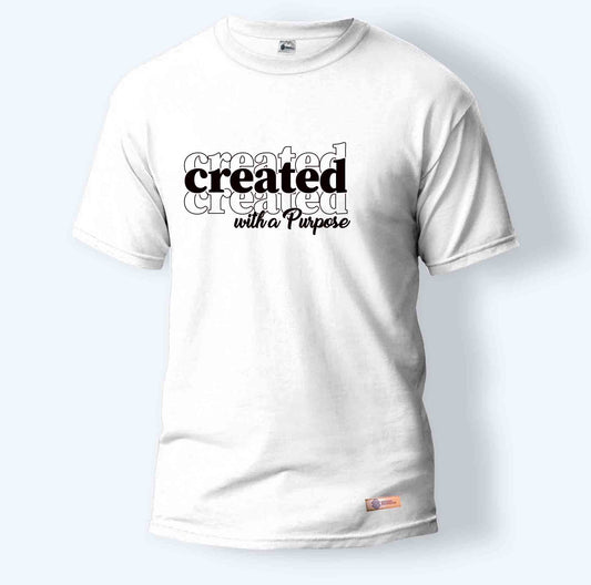 Created with a Purpose | Round Neck T-Shirt for Men