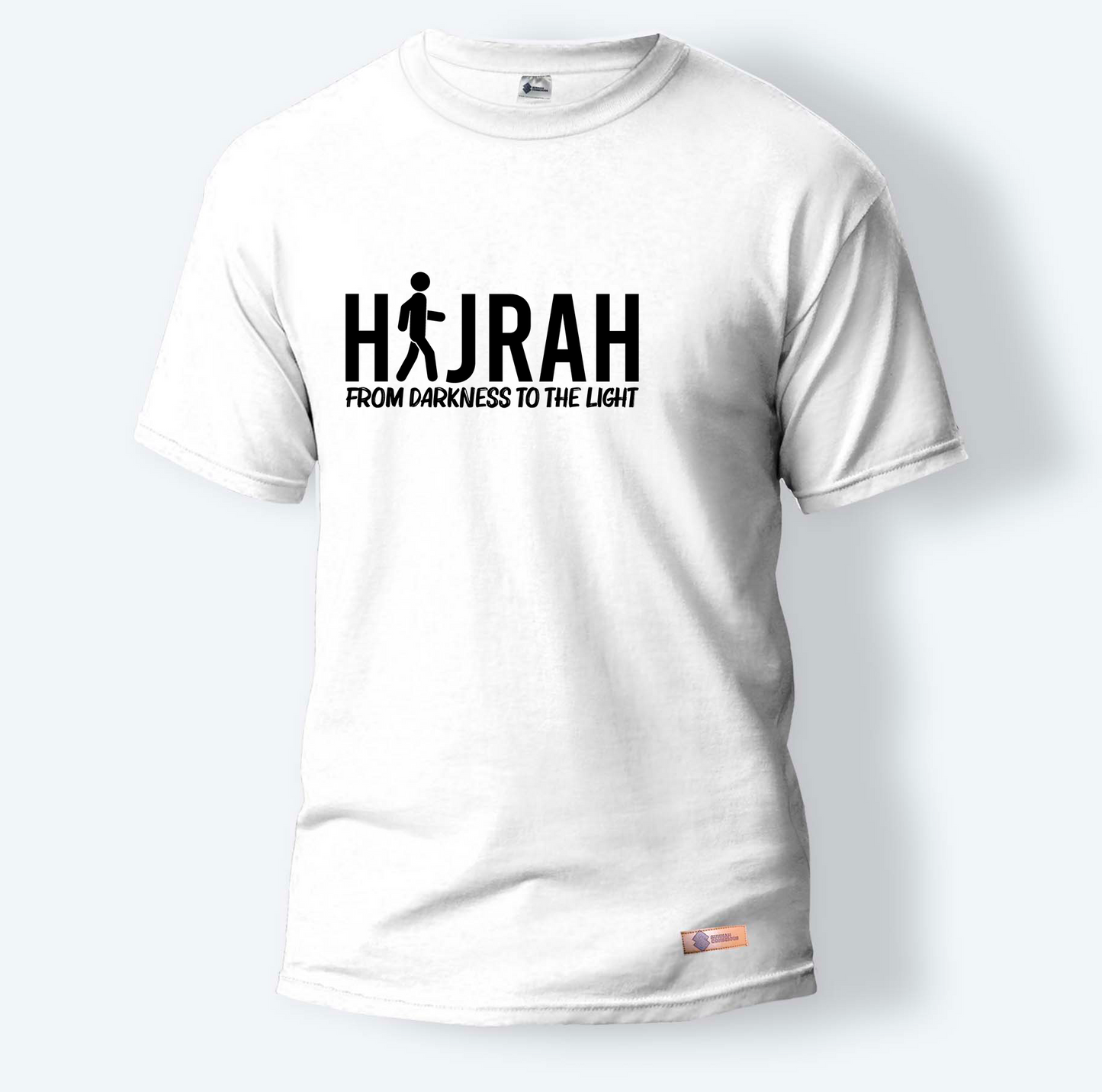 Hijrah From Darkness To The Light | Round Neck T-Shirt for Men