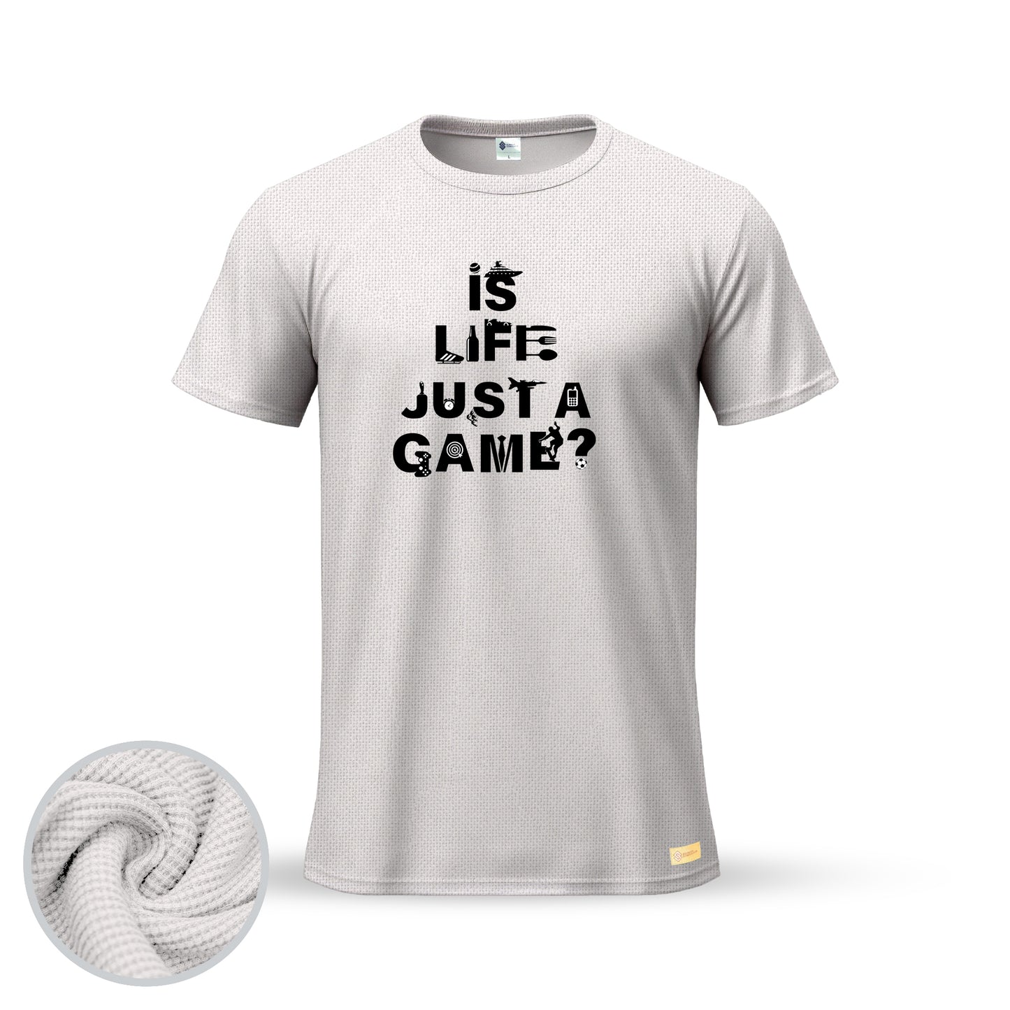 Is Life Just A Game | Thermal Round Neck T-Shirt for Men