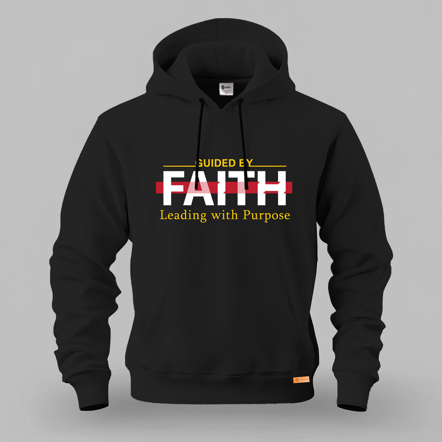 Guided By Faith Leading with Purpose Kangaroo Hoodie