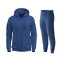 Blue Zipper Hoodie Track Suit