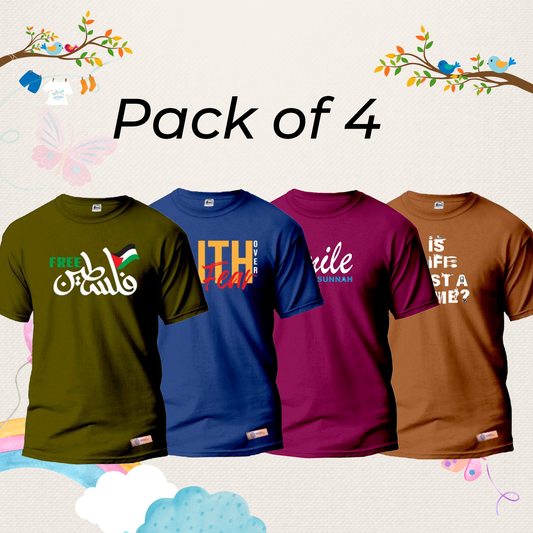 Pack of 4 Kids T-Shirt