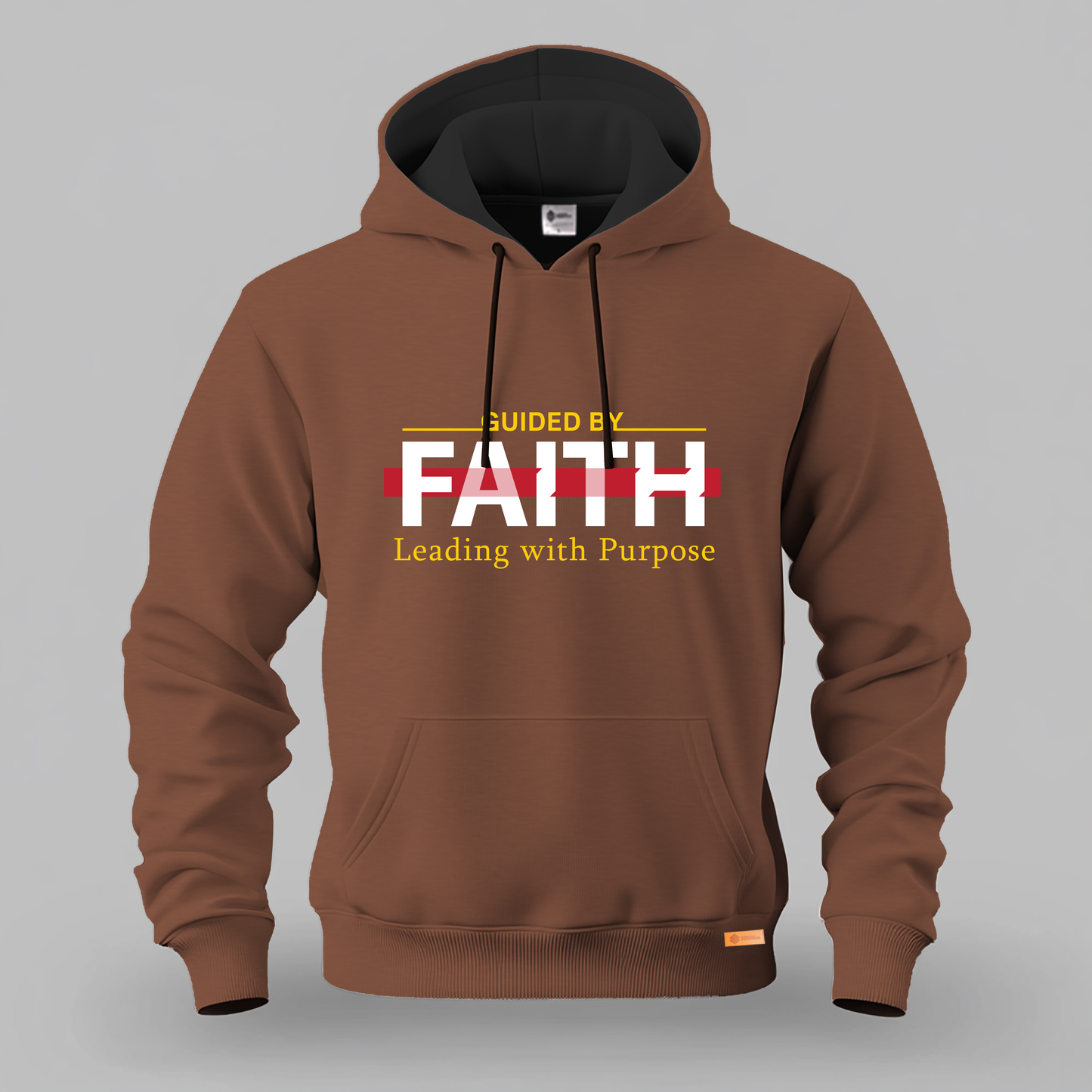 Guided By Faith Leading with Purpose Kangaroo Hoodie