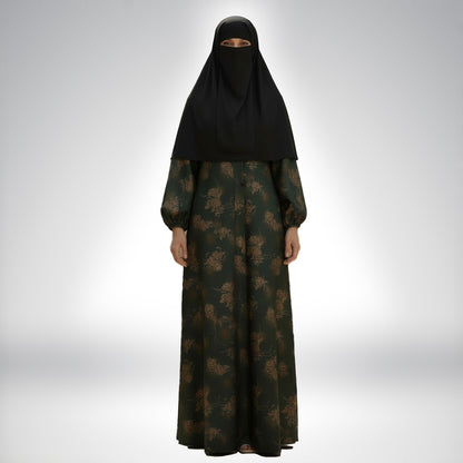 PRINTED ABAYA (FRONT OPEN)