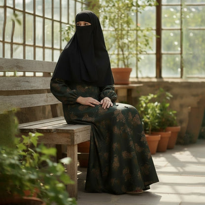 PRINTED ABAYA (FRONT OPEN)