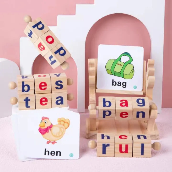 Word Cognitive Pairing Wooden Toy