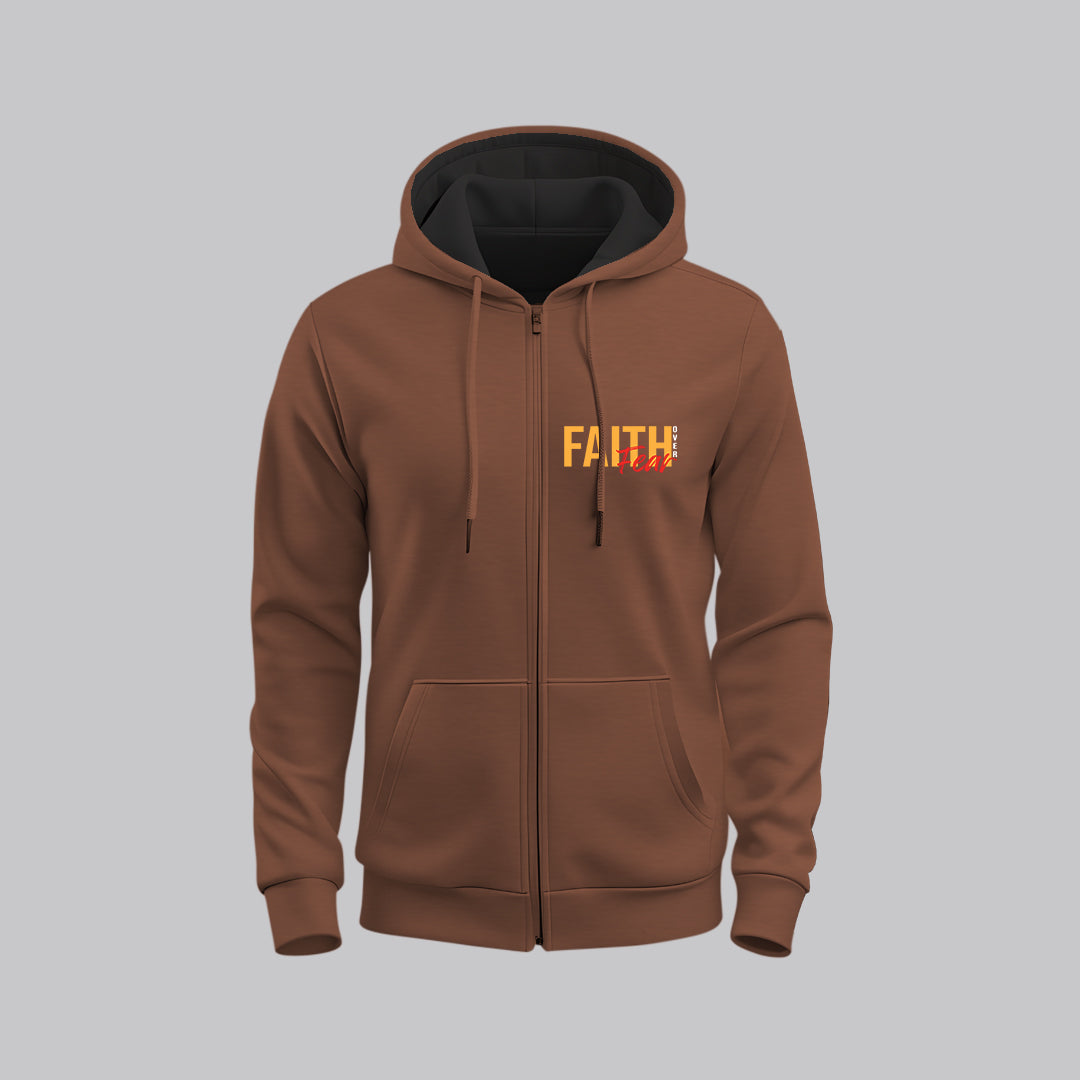 Faith Over Fear Zipper Hoodie