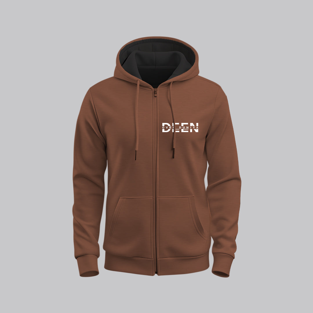 Deen Over Duniya Zipper Hoodie