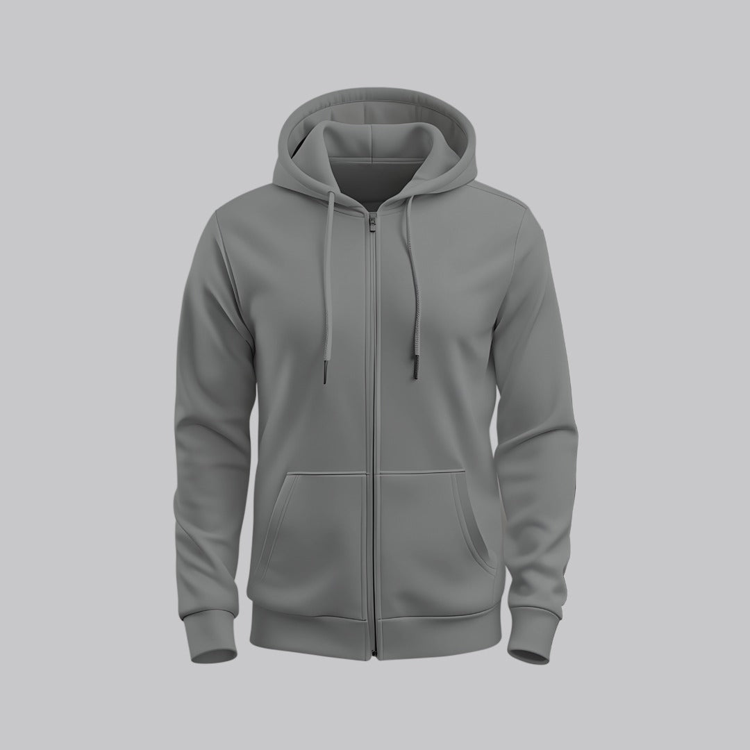 Smock Grey Zipper Hoodie