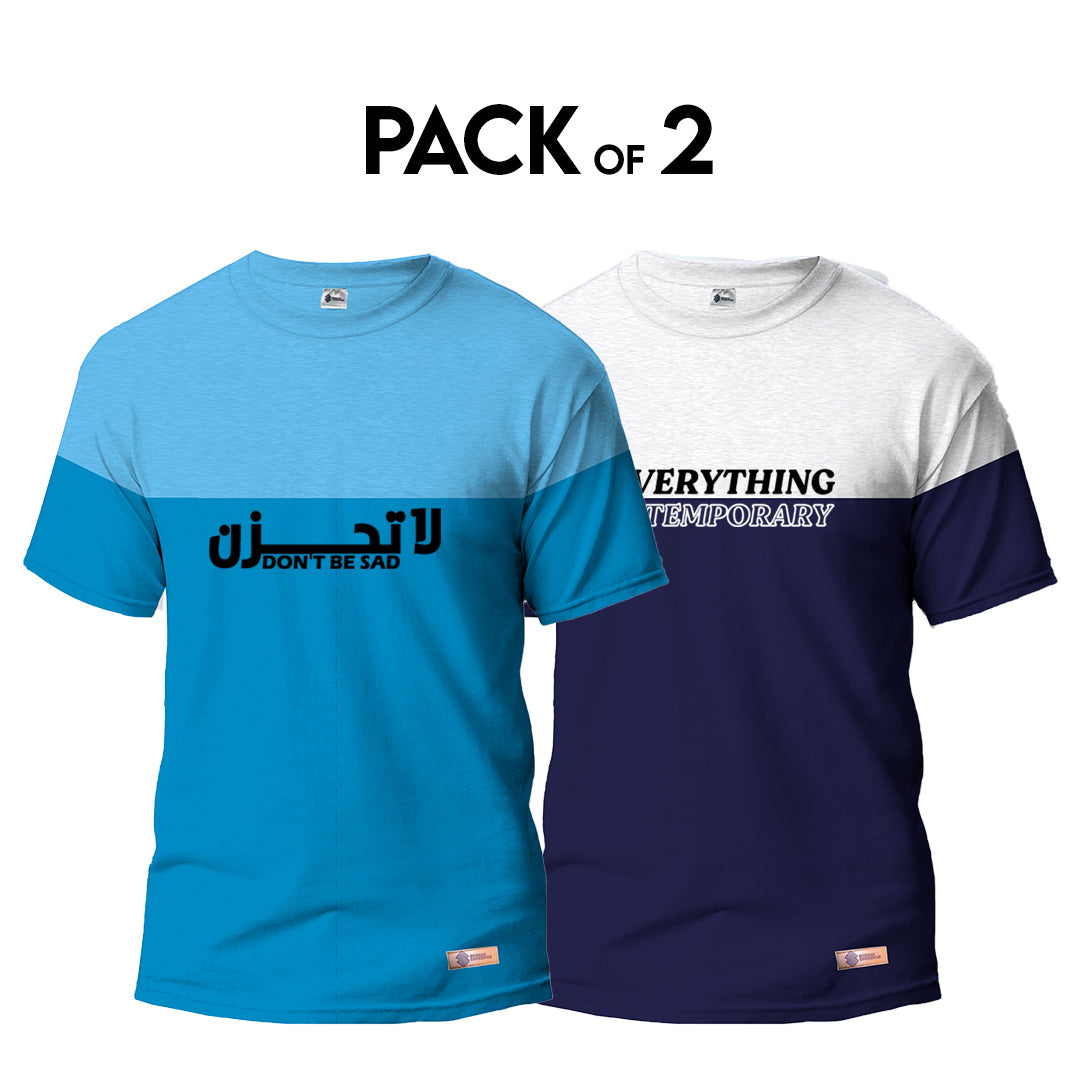 Pack of 2 Round Neck T-Shirt for Men