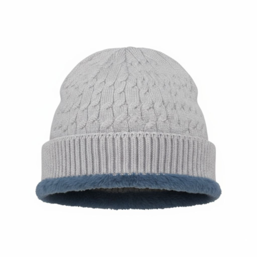 Knitted Beanie Cap | Fleece Fur Inside Unisex