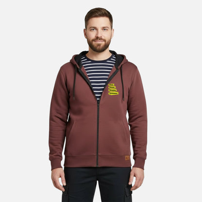 Focus, Passion, Discipline And Consistency | Zipper Hoodie