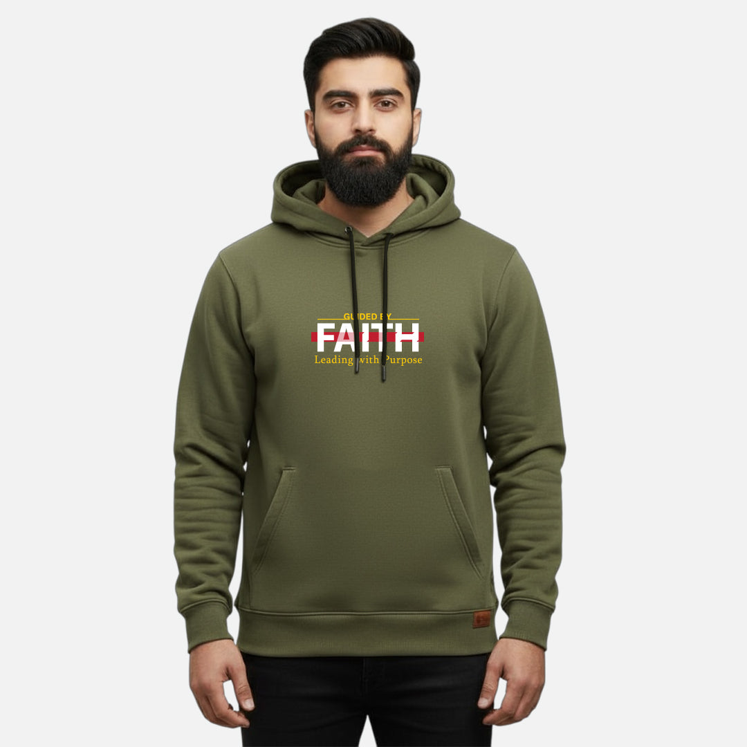 Guided By Faith Leading with Purpose | Kangaroo Hoodies