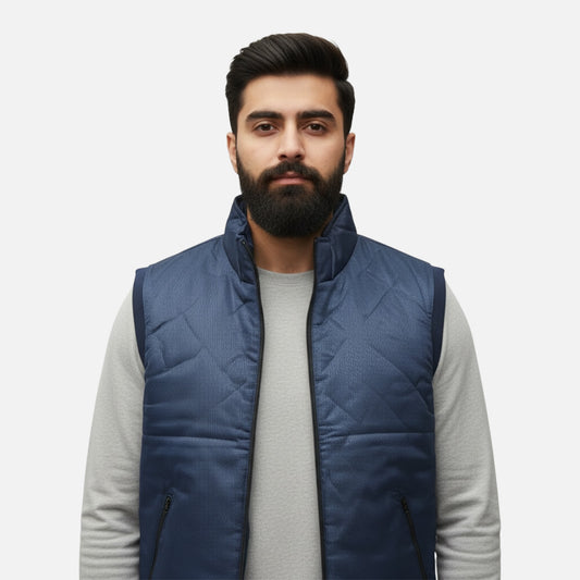 Navy Blue | Gilet Jacket