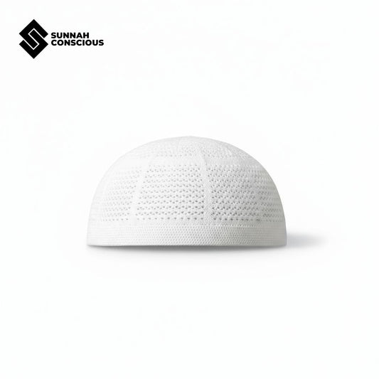 White Crochet Cap | Prayer Cap