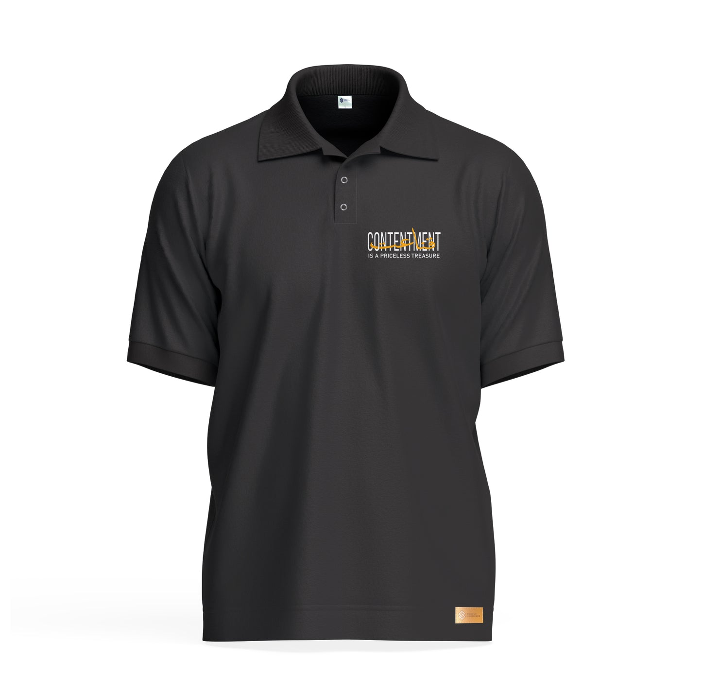 Contentment is a priceless treasure Polo Shirt
