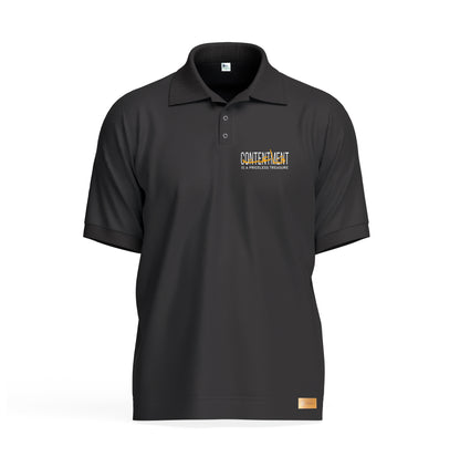 Contentment is a priceless treasure Polo Shirt